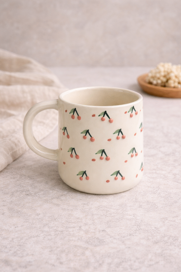 Cherry Whisper Ceramic Mug